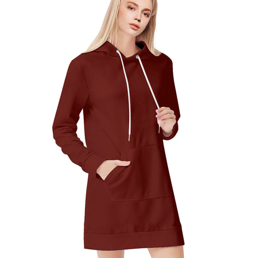 Maroon Autumn Night Hoodie Dress - Kim’s Signature Beauty & Accessories    