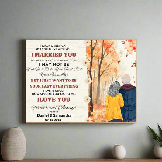 "I Married You" Personalized Photo Tile - Kim’s Signature Beauty & Accessories    (Store description)