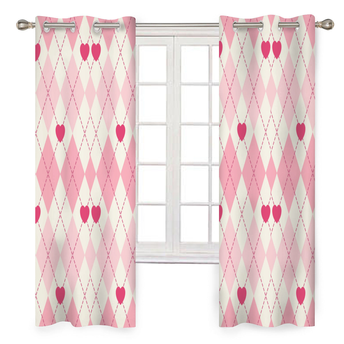 Pink Heart Curtains - Kim’s Signature Beauty & Accessories    