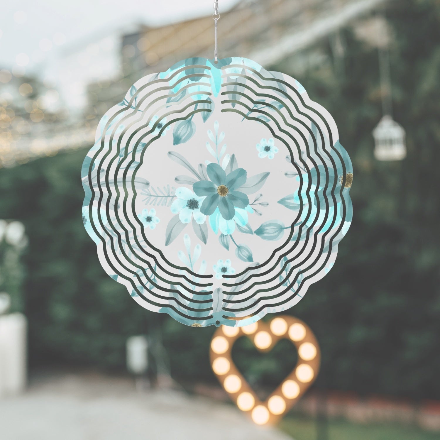 Blue Beauty Wind Spinner - Kim’s Signature Beauty & Accessories    (Store description)
