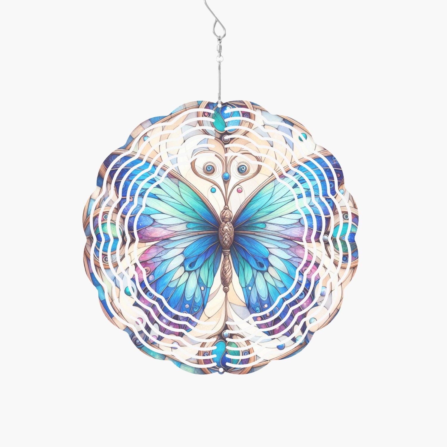Blue Butterfly Wind Spinner - Kim’s Signature Beauty & Accessories    (Store description)