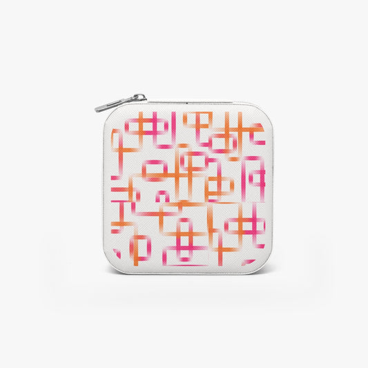 Orange & Pink Reto Leather Jewelry Box - Kim’s Signature Beauty & Accessories    