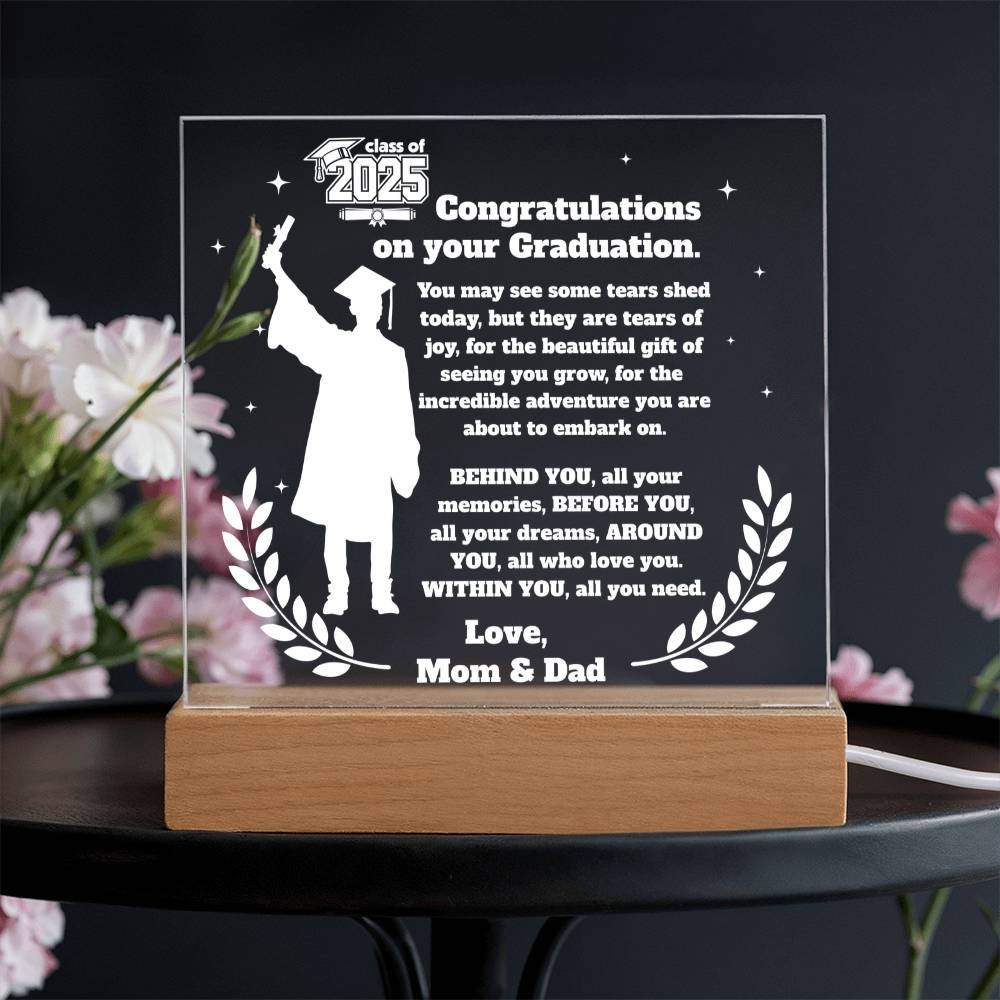 Class of 2025 Keepsake – LED Plaque for Son - Kim’s Signature Beauty & Accessories    (Store description)