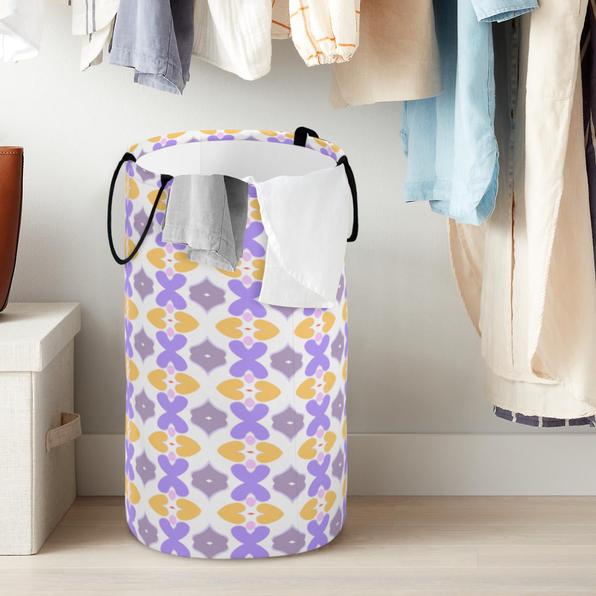 Purple and Yellow Laundry Tote - Kim’s Signature Beauty & Accessories    