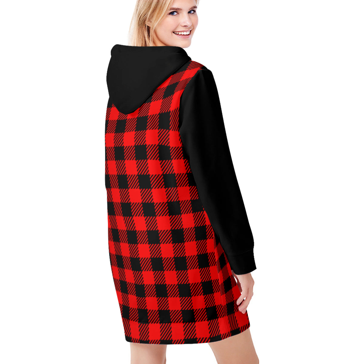Black & Red Sweatshirt Dress - Kim’s Signature Beauty & Accessories    (Store description)
