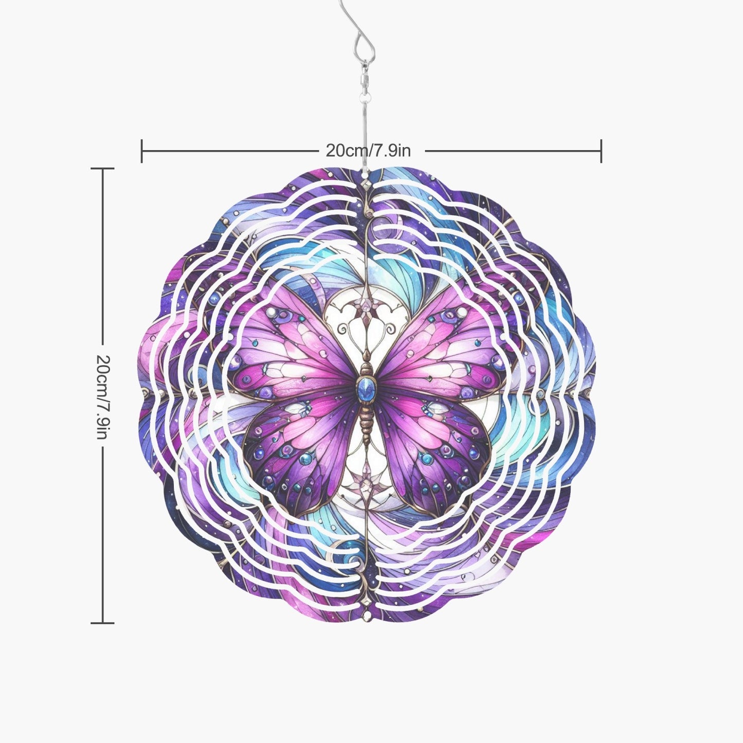 Purple Wings Wind Spinner - Kim’s Signature Beauty & Accessories    (Store description)