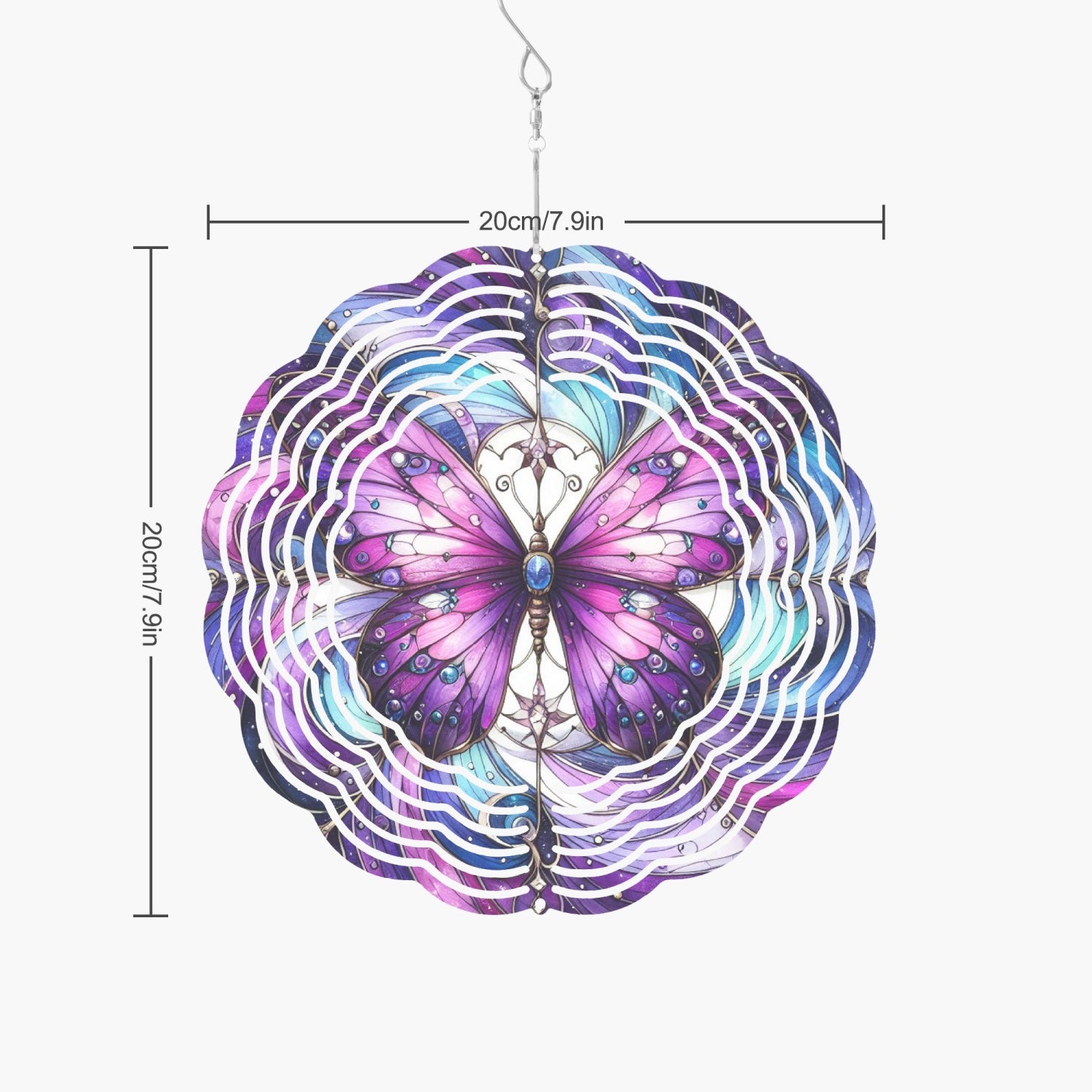 Purple Wings Wind Spinner - Kim’s Signature Beauty & Accessories    (Store description)
