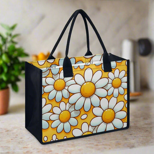 Daisy Delight Shopping Tote - Kim’s Signature Beauty & Accessories    