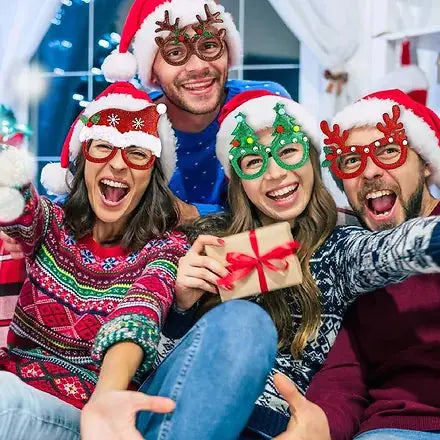 Sparkly Christmas Party Glasses (12 PACK) - Kim’s Signature Beauty & Accessories    