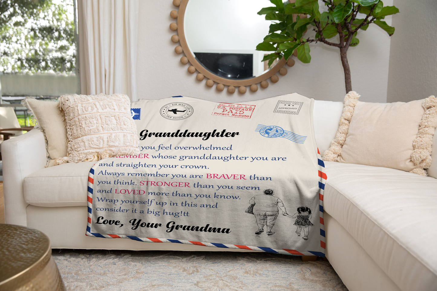 Granddaughter Fleece Blanket - Kim’s Signature Beauty & Accessories    
