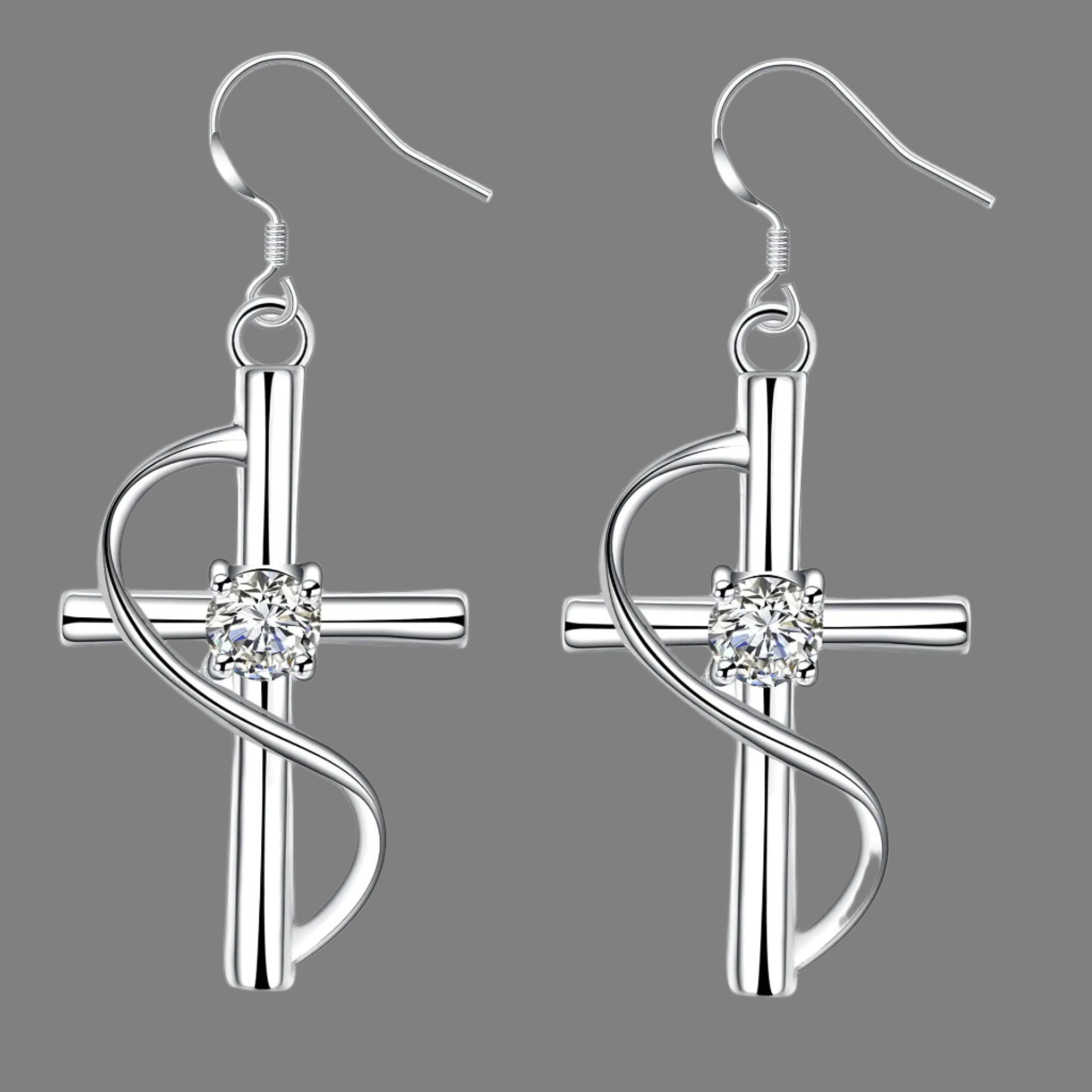 Faith & Elegance Cross Earrings - Kim’s Signature Beauty & Accessories    (Store description)