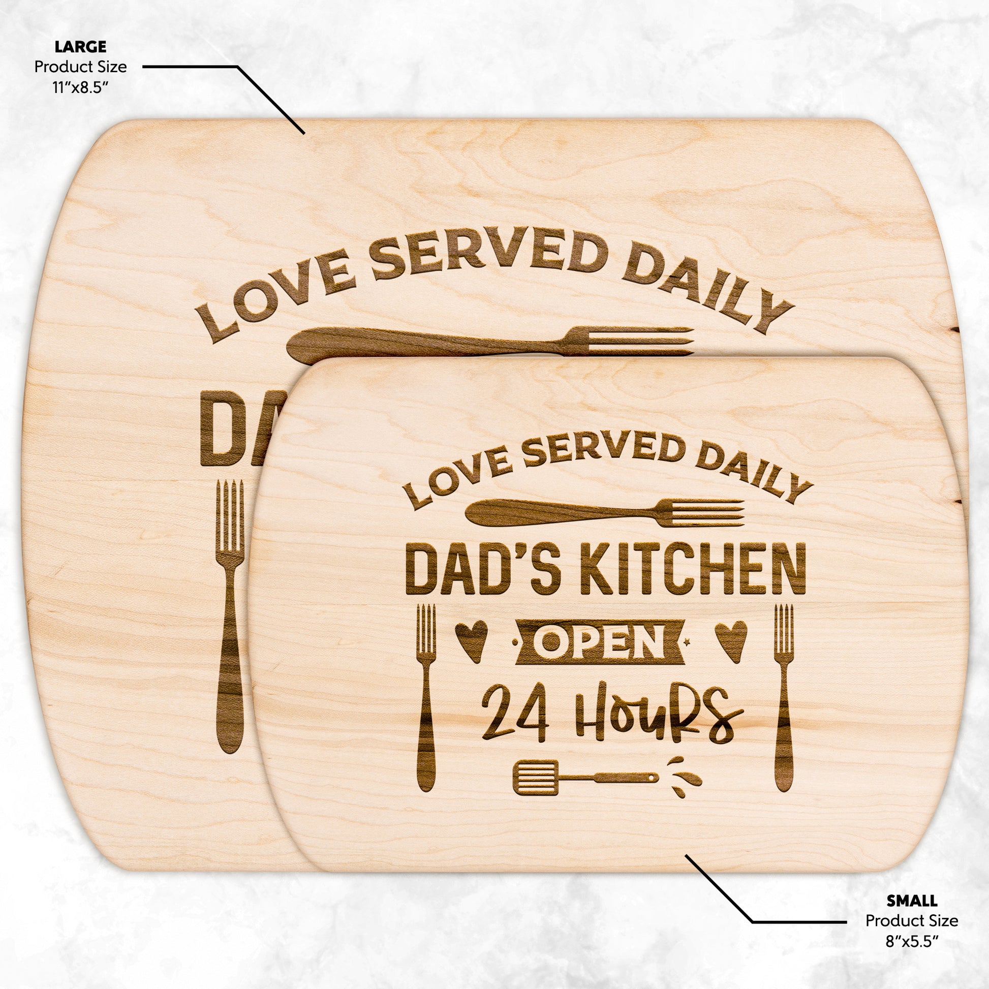 love served cutting board - Kim’s Signature Beauty & Accessories    