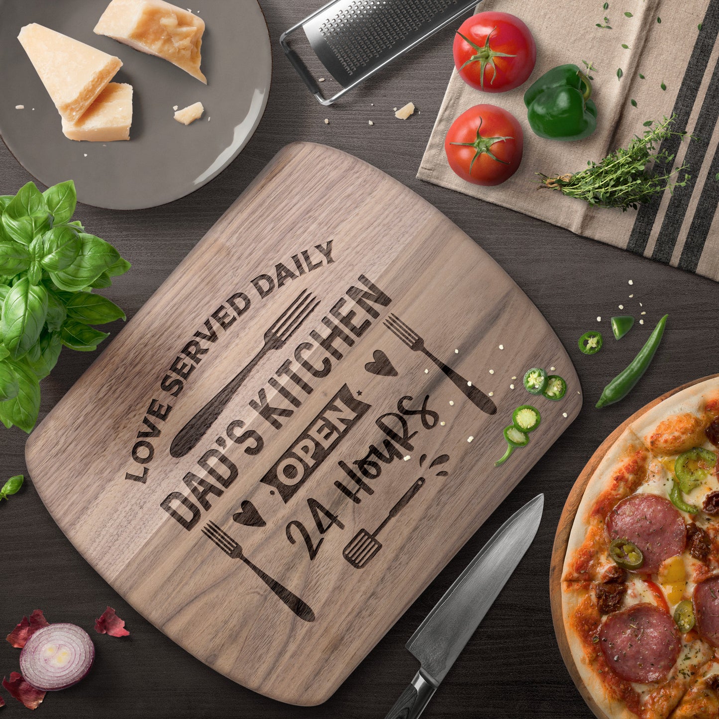 love served cutting board - Kim’s Signature Beauty & Accessories    