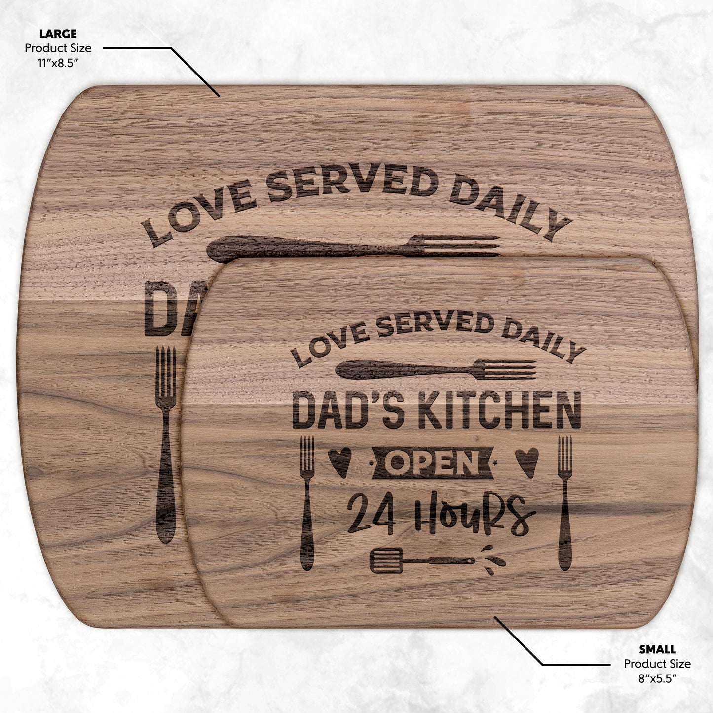 love served cutting board - Kim’s Signature Beauty & Accessories    
