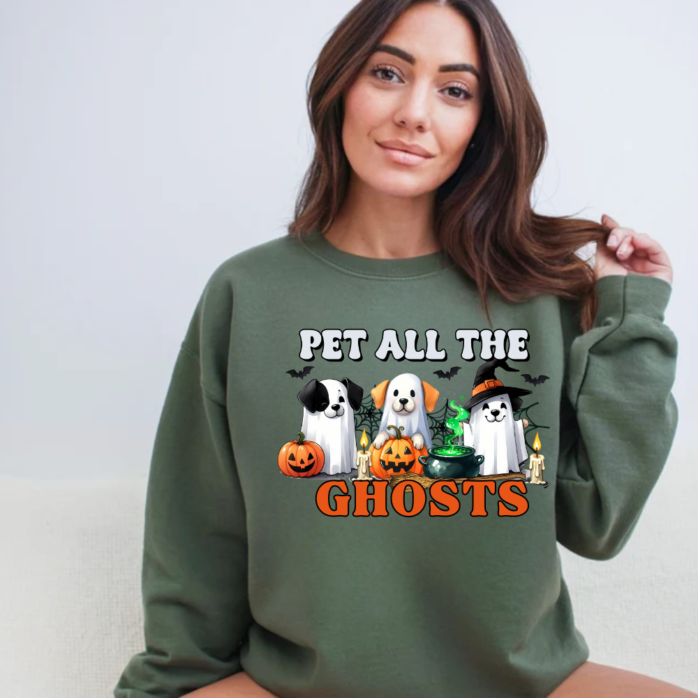Pet All the Ghosts Sweatshirt - Kim’s Signature Beauty & Accessories    