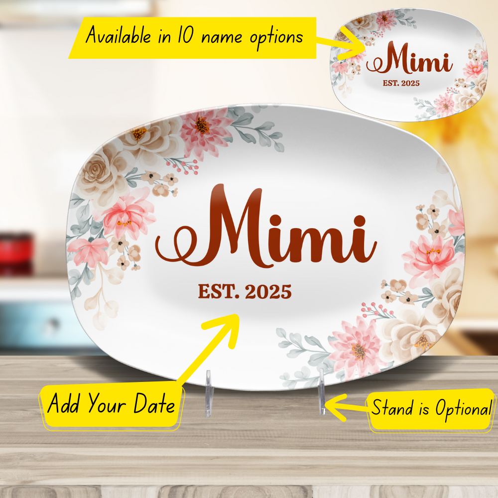 Mom & Grandmother's Platter (Choose Name) - Kim’s Signature Beauty & Accessories    (Store description)