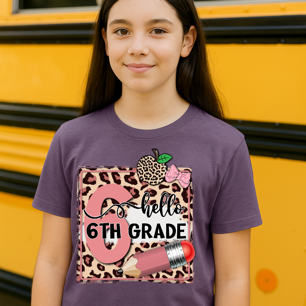 Hello Sixth Grade Tee - Kim’s Signature Beauty & Accessories    (Store description)