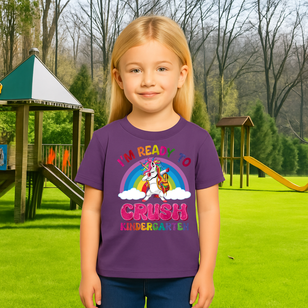 Ready to Crush Kindergarten Unicorn T-Shirt - Kim’s Signature Beauty & Accessories    (Store description)