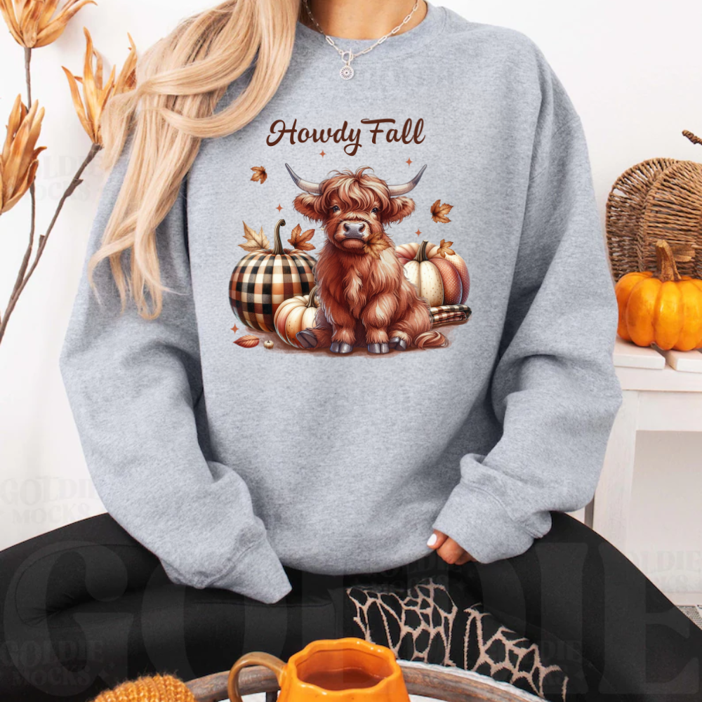 Howdy Fall Crewneck Tee or Sweatshirt - Kim’s Signature Beauty & Accessories    