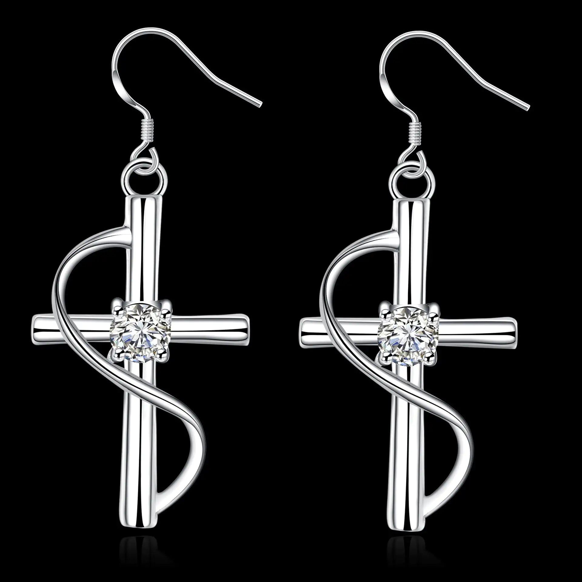 Faith & Elegance Cross Earrings - Kim’s Signature Beauty & Accessories    (Store description)