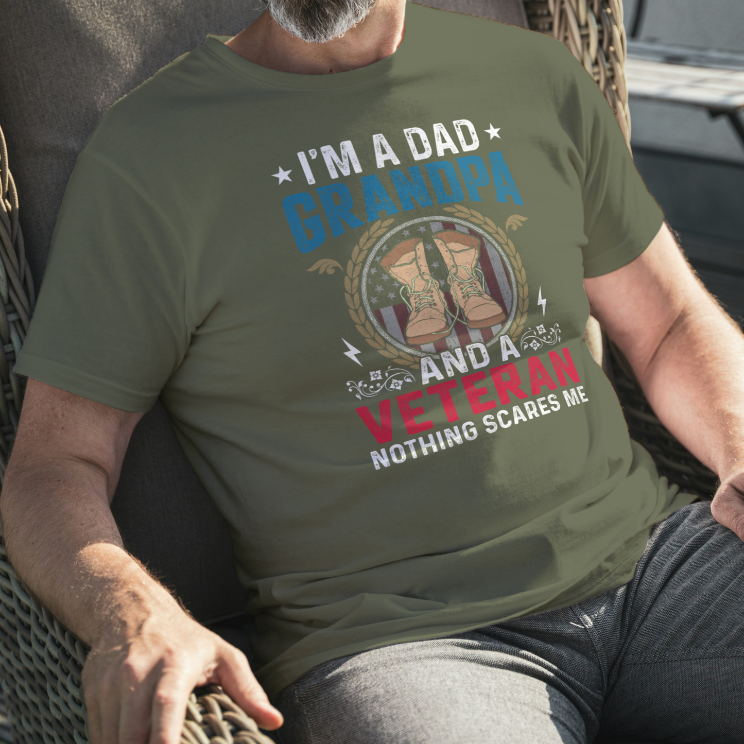 Dad, Grandpa, Veteran | Cotton Tee - Kim’s Signature Beauty & Accessories    (Store description)