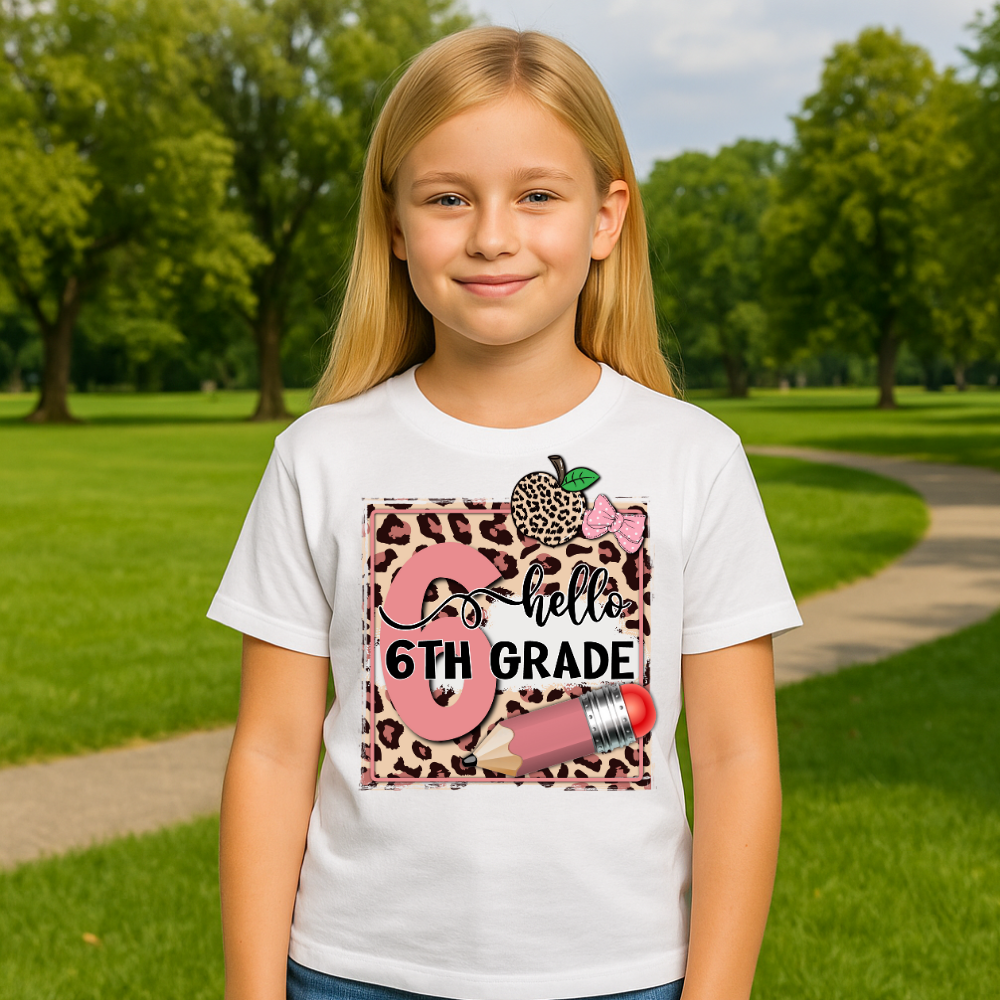 Hello Sixth Grade Tee - Kim’s Signature Beauty & Accessories    (Store description)