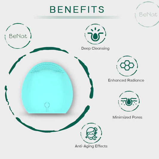 Facial Cleansing Brush – Silicone Deep Clean & Exfoliating Massager - Kim’s Signature Beauty & Accessories    