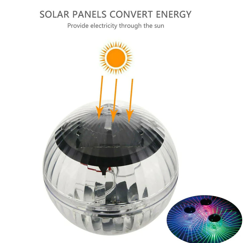 Pond & Pool Floating Solar LED Light Outdoor Lamp - Kim’s Signature Beauty & Accessories    (Store description)