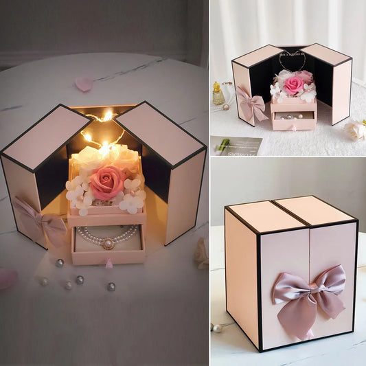LED Soap Rose Flower Gift Box - Kim’s Signature Beauty & Accessories    