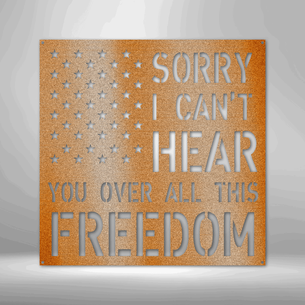 All This Freedom- Steel Sign - Kim’s Signature Beauty & Accessories    