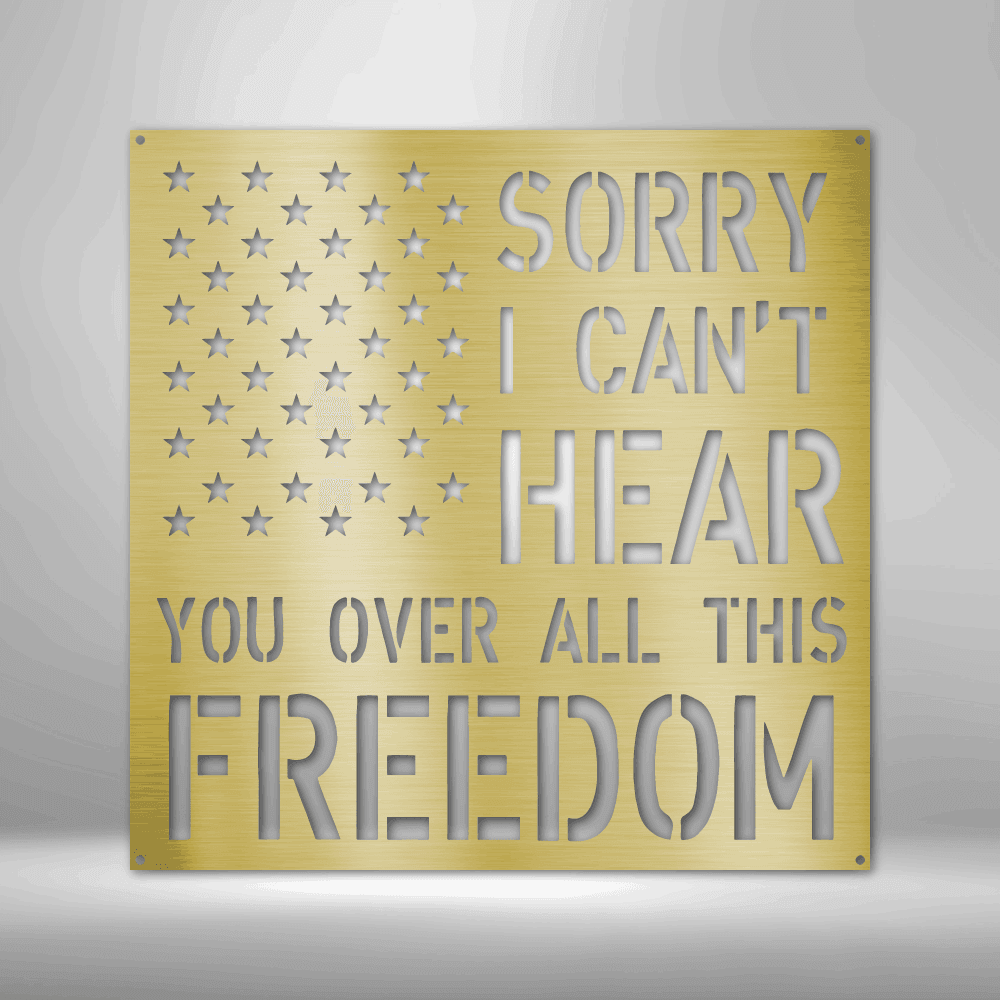 All This Freedom- Steel Sign - Kim’s Signature Beauty & Accessories    