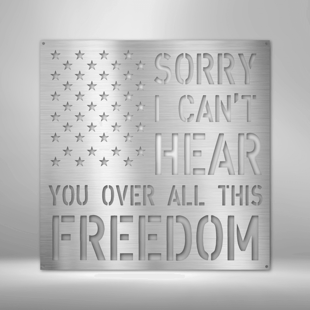All This Freedom- Steel Sign - Kim’s Signature Beauty & Accessories    