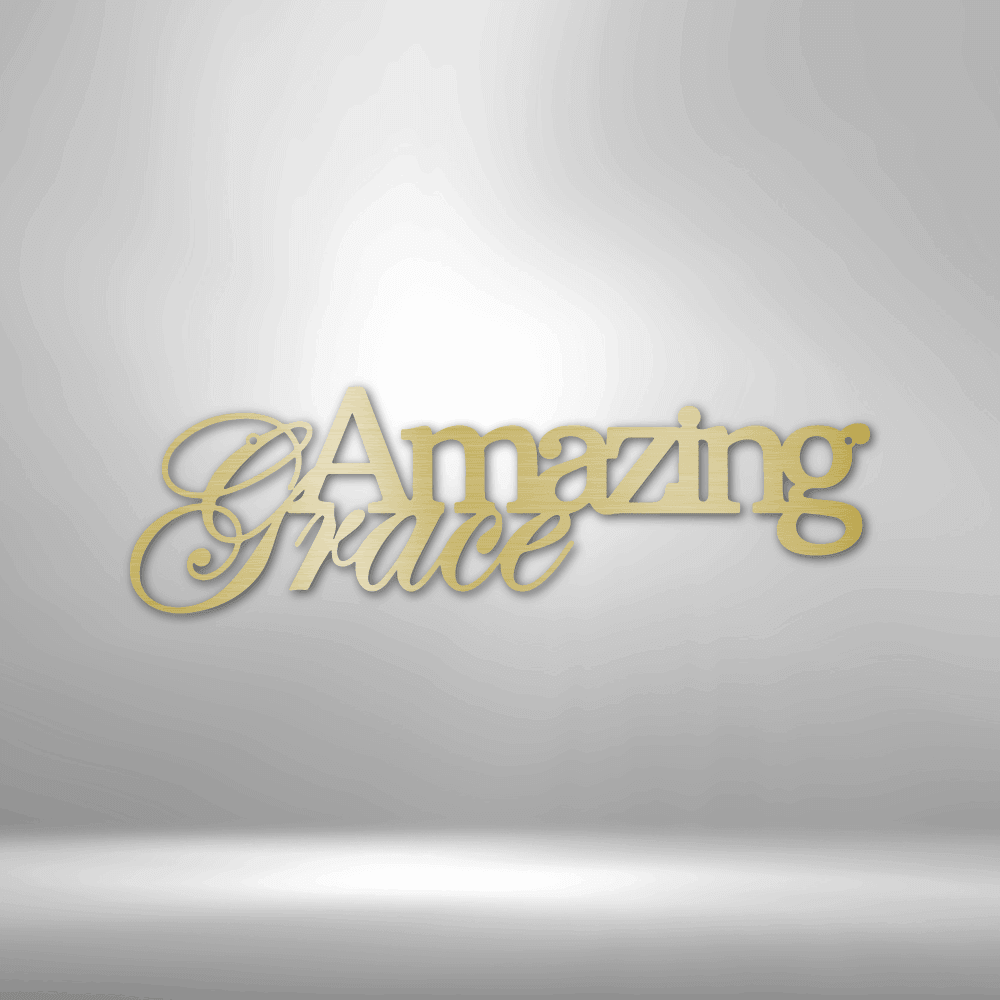 Amazing Grace - Steel Sign - Kim’s Signature Beauty & Accessories    