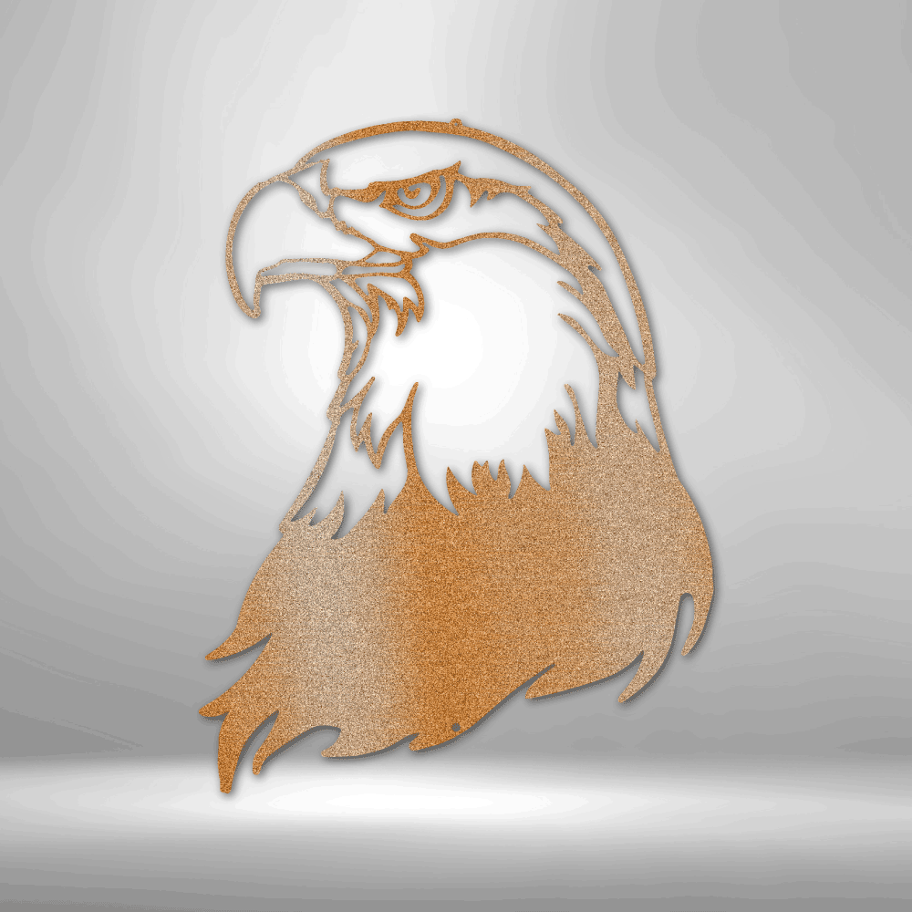 Bald Eagle Head - Steel Sign - Kim’s Signature Beauty & Accessories    