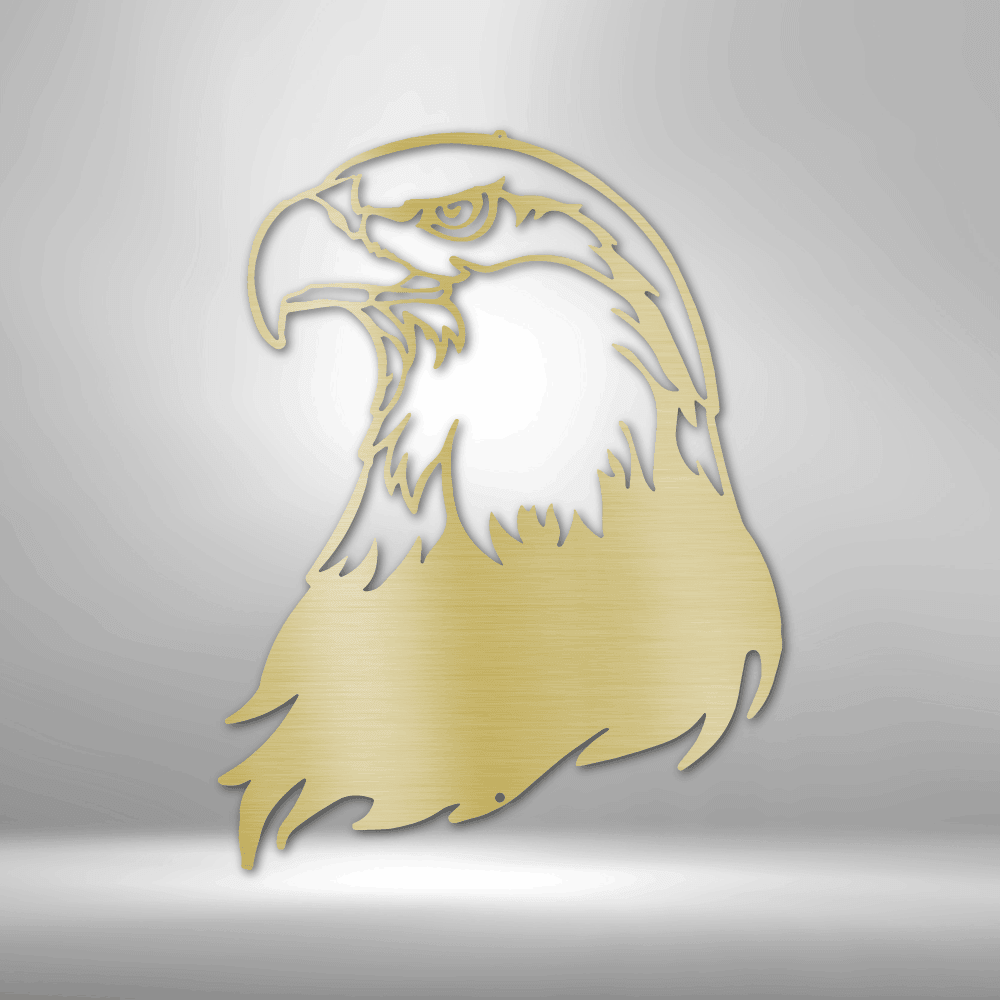 Bald Eagle Head - Steel Sign - Kim’s Signature Beauty & Accessories    