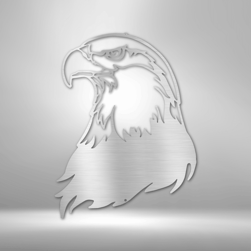 Bald Eagle Head - Steel Sign - Kim’s Signature Beauty & Accessories    