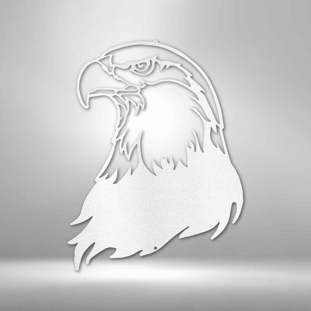 Bald Eagle Head - Steel Sign - Kim’s Signature Beauty & Accessories    
