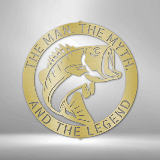 Bass Monogram - Steel Sign - Kim’s Signature Beauty & Accessories    