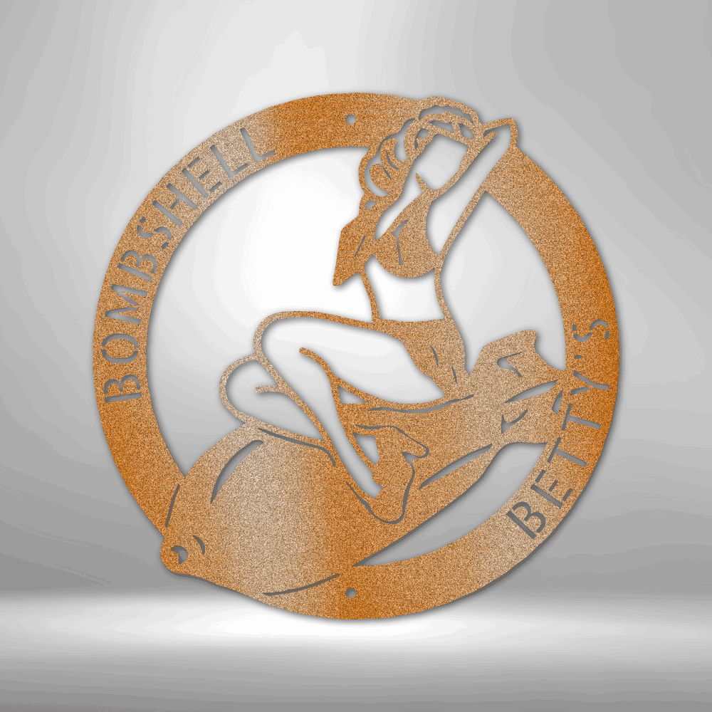 Bomber Lady - Steel Sign - Kim’s Signature Beauty & Accessories    