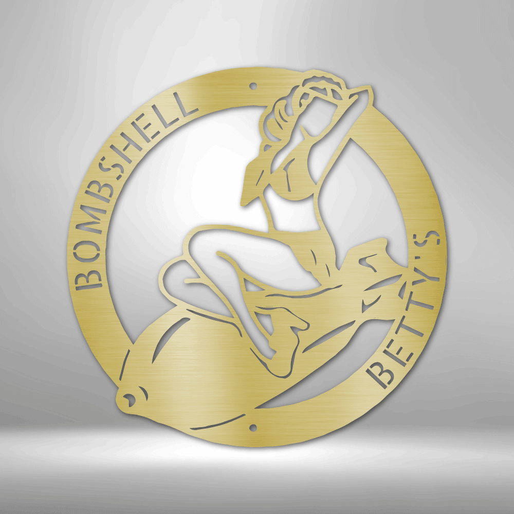 Bomber Lady - Steel Sign - Kim’s Signature Beauty & Accessories    