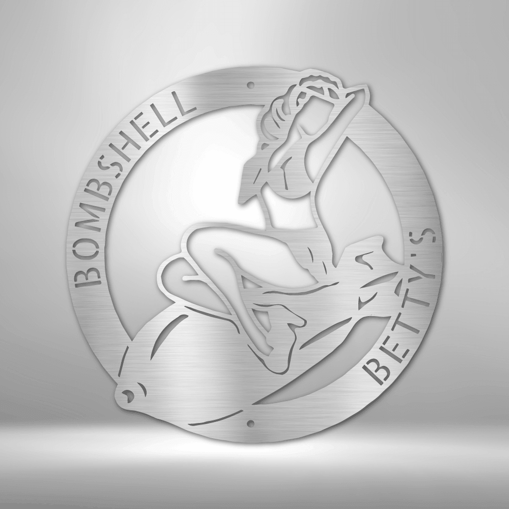 Bomber Lady - Steel Sign - Kim’s Signature Beauty & Accessories    