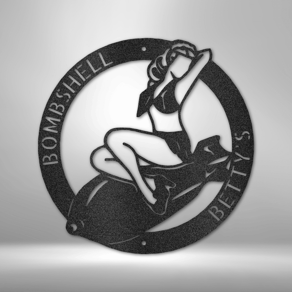 Bomber Lady - Steel Sign - Kim’s Signature Beauty & Accessories