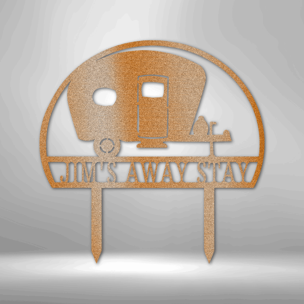 Camper Yard Monogram - Steel Sign - Kim’s Signature Beauty & Accessories    