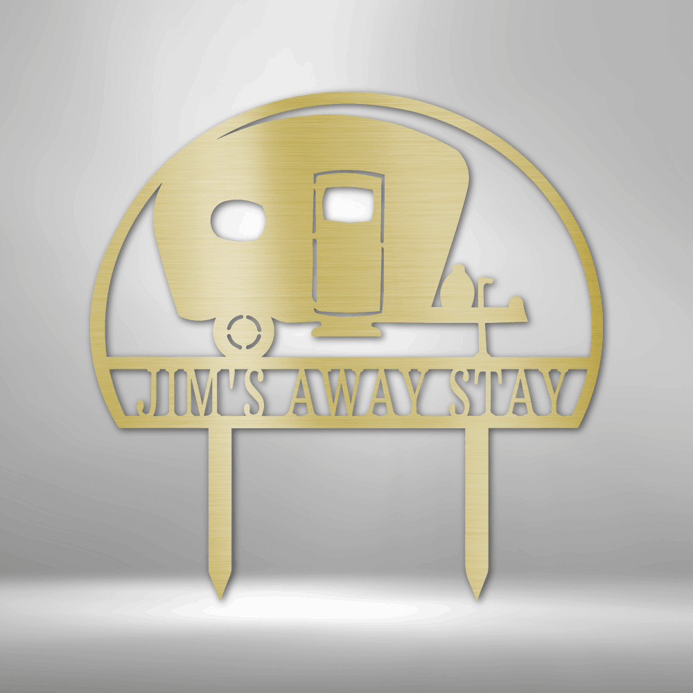 Camper Yard Monogram - Steel Sign - Kim’s Signature Beauty & Accessories    