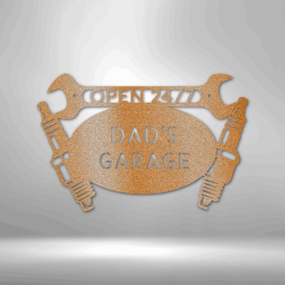 Car Garage Monogram - Steel Sign - Kim’s Signature Beauty & Accessories    