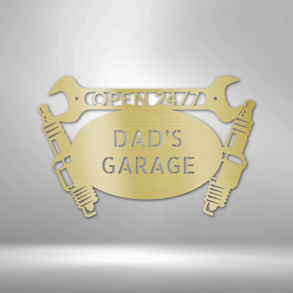 Car Garage Monogram - Steel Sign - Kim’s Signature Beauty & Accessories    