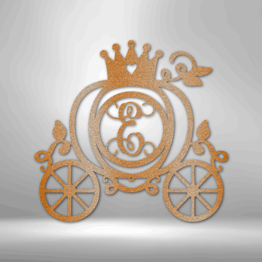 Carriage Initial Monogram - Steel Sign - Kim’s Signature Beauty & Accessories    