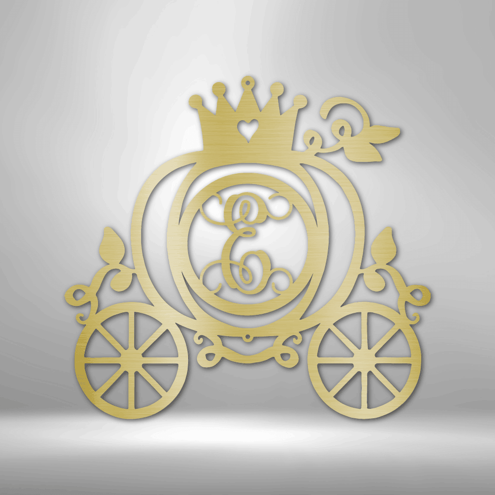 Carriage Initial Monogram - Steel Sign - Kim’s Signature Beauty & Accessories    