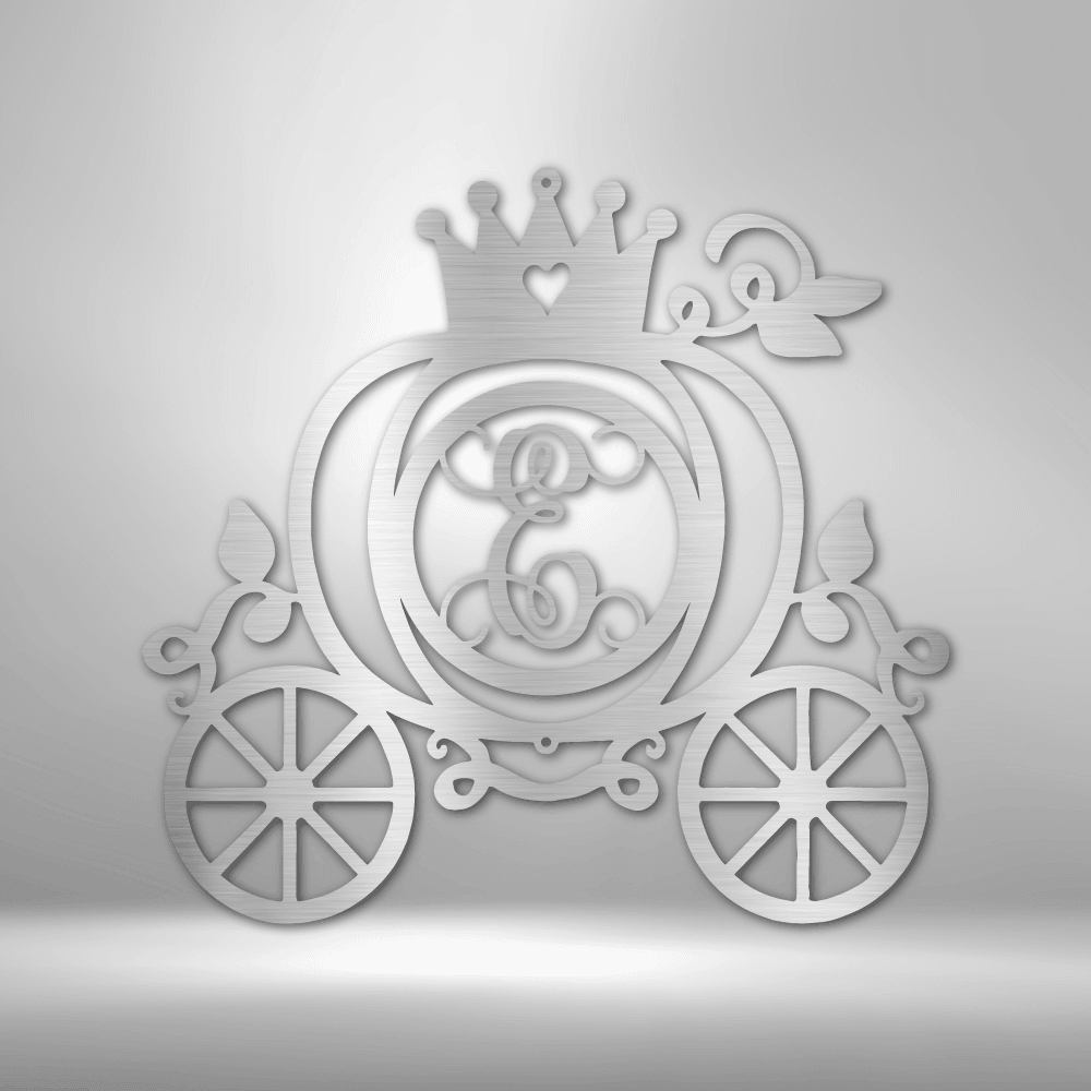 Carriage Initial Monogram - Steel Sign - Kim’s Signature Beauty & Accessories    