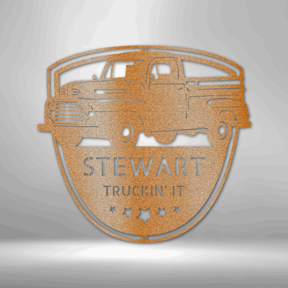 Classic Ford 150 Monogram - Steel Sign - Kim’s Signature Beauty & Accessories    